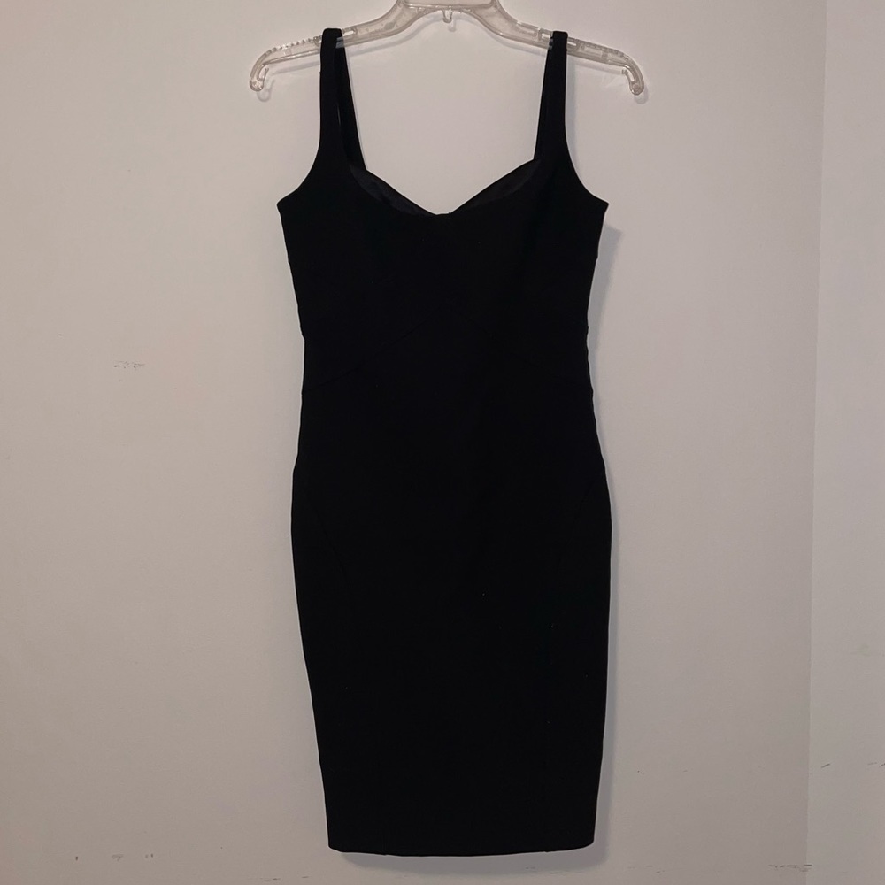 cinq a sept Black Midi Sheath Dress